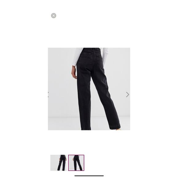 ASOS Collusion x006 High Waist Mom Jean Washed Black 28 NWT - Picture 9 of 9